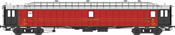 French MIDI Railroad Postal Van Class OCEM 21,6 m, Era II, dark red, grey roof